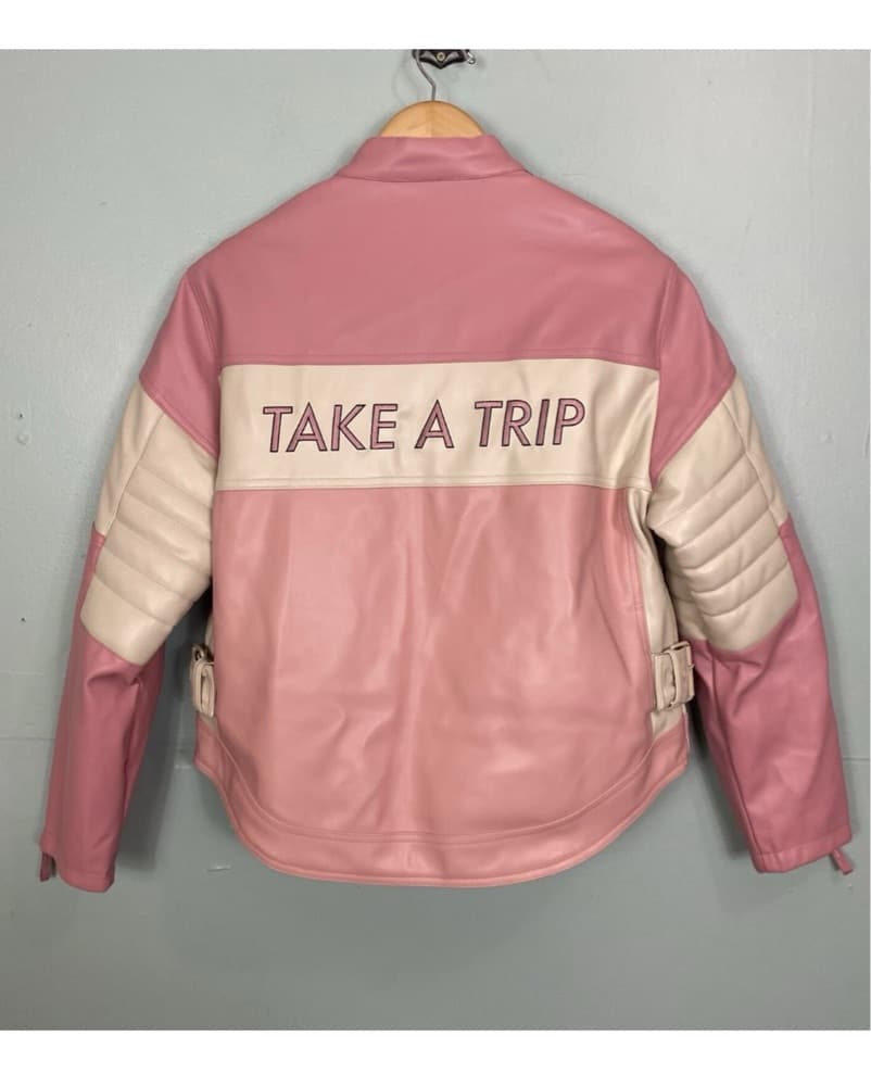 House Of Sunny Pink Moto Jacket - Image 3
