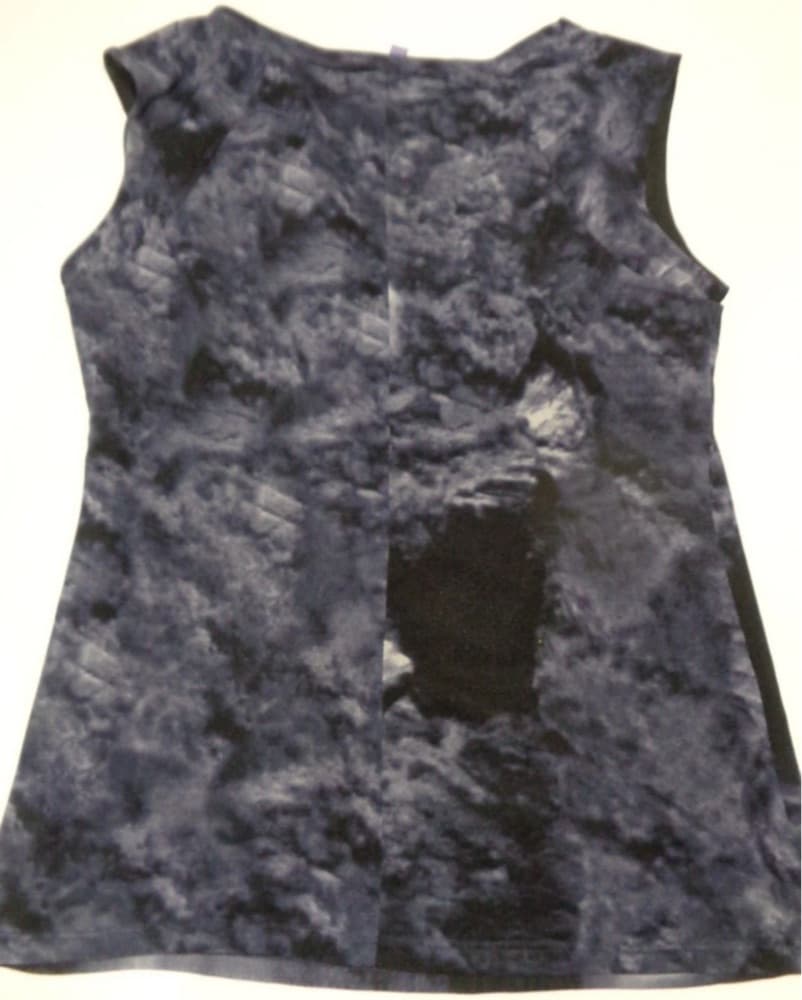 Vivienne Tam Mesh Print Cowl Neck Top - Image 4