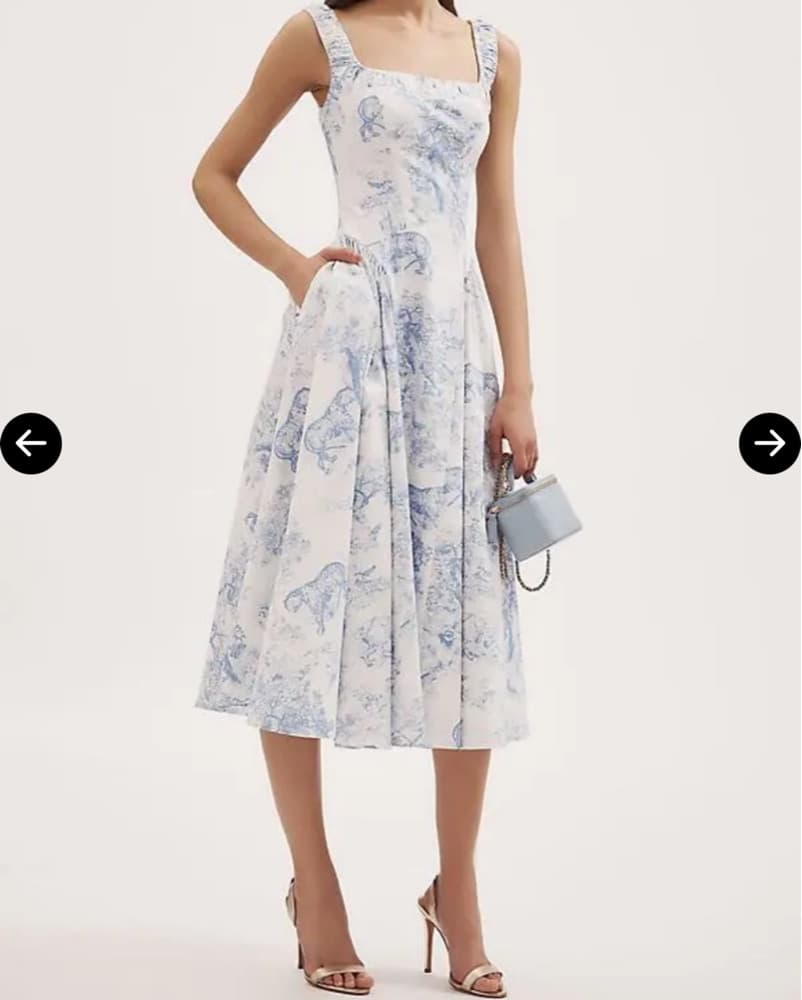 Anthropologie Chinoiserie Fit And Flare  - Image 3