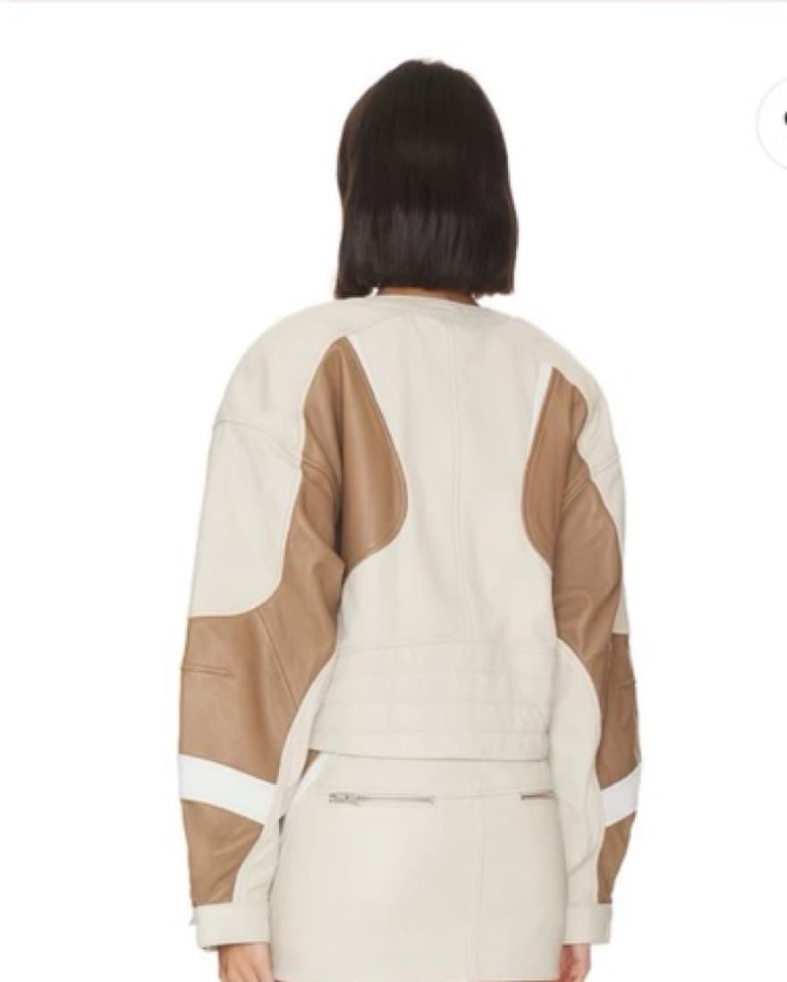 Dustin Moto Jacket In Bone  - Image 3