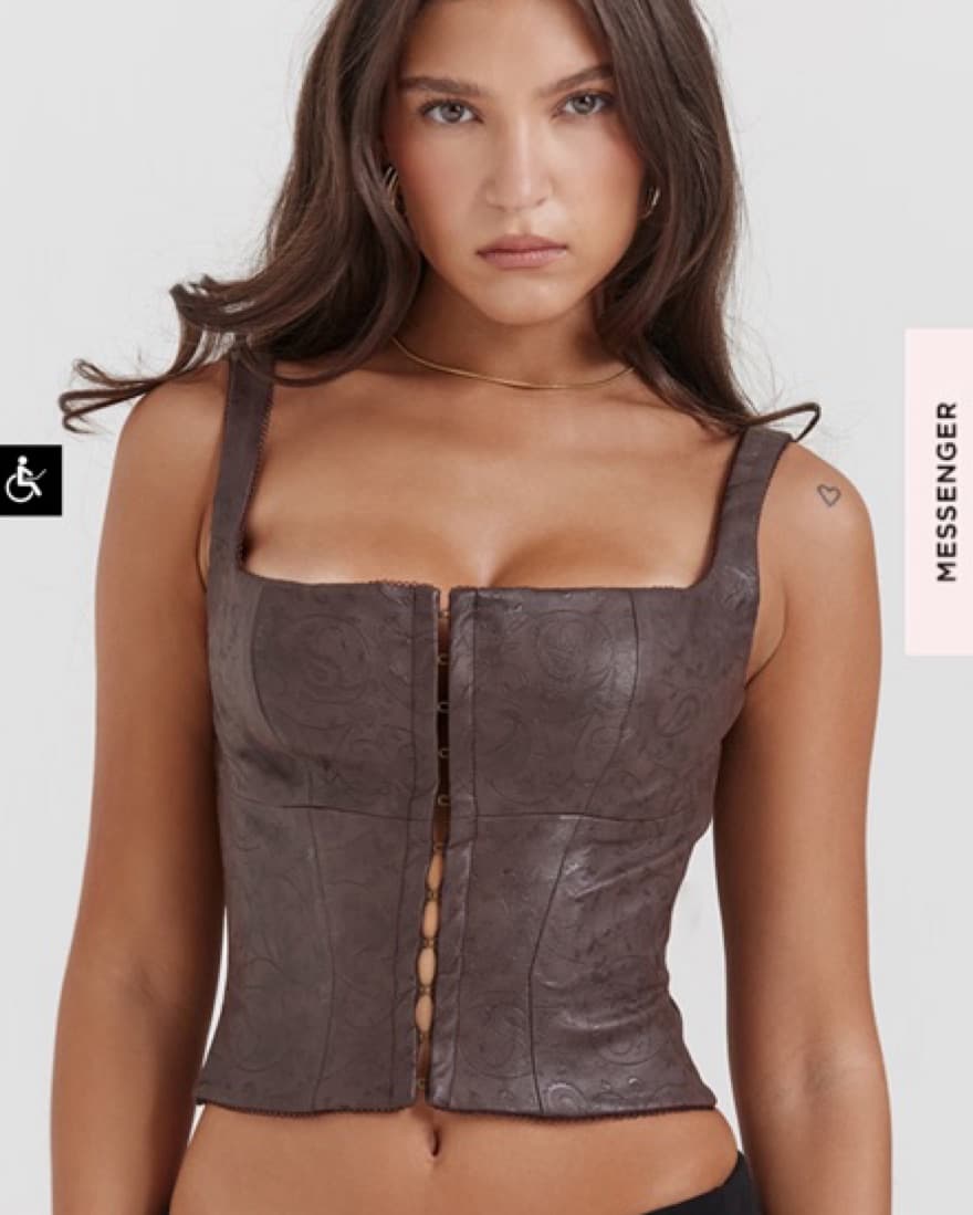 Brown leather Corser  - Image 1