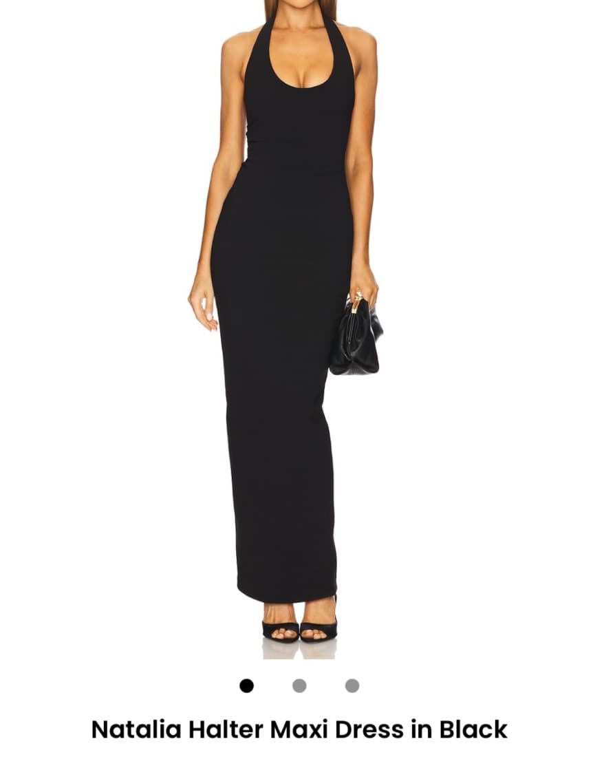 Black Halter Dress - Image 1