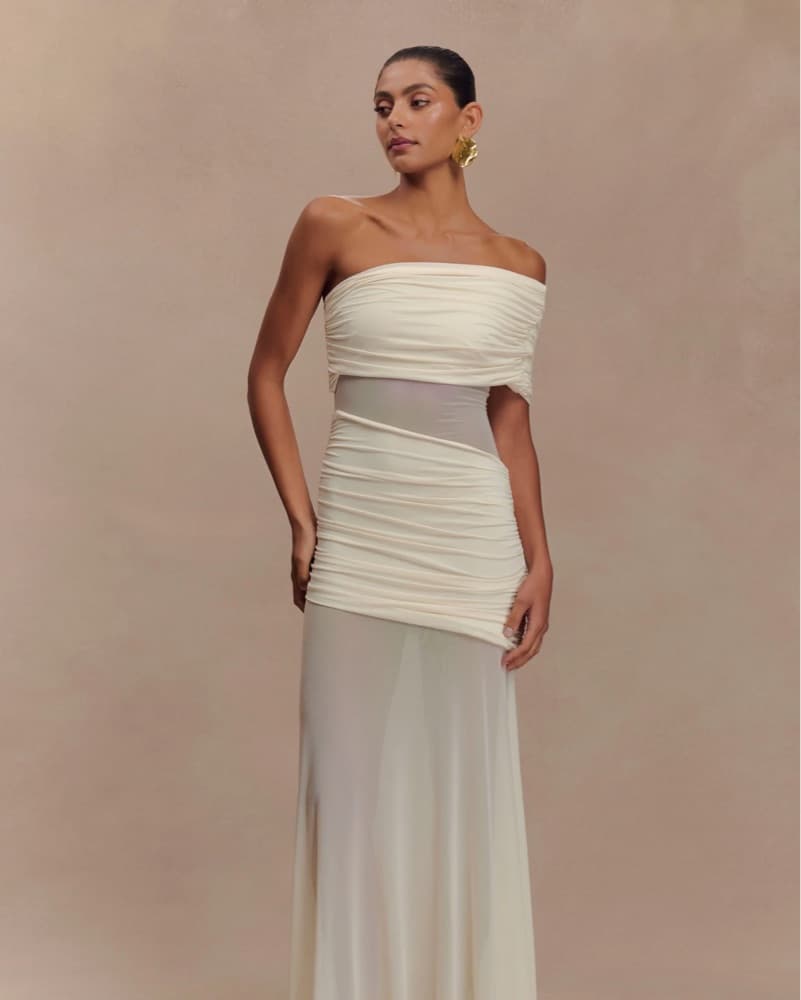 Grogeous & Sheer Strapless Maxi Dress - Image 2