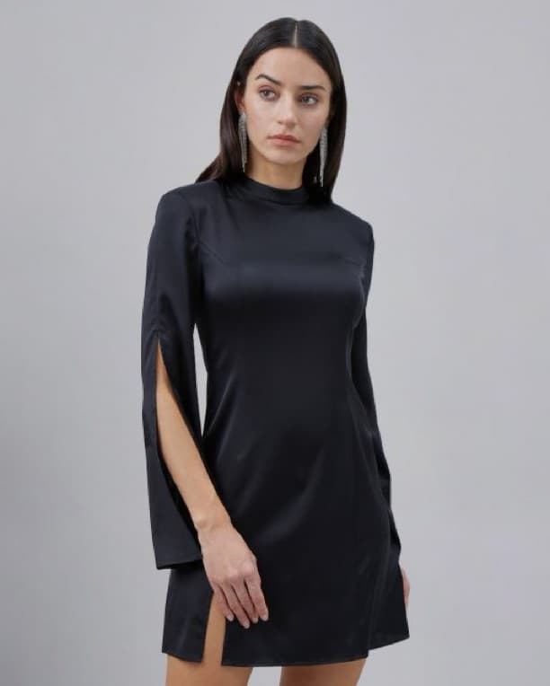 Silk Mini Dress - Image 2