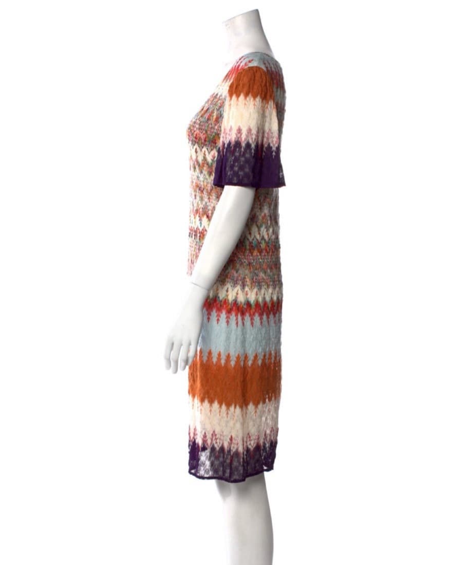 Missoni Stripped Knee Length Dress - Image 4