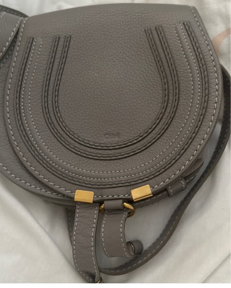 Chloe Marcie Bag in Cashmere Gray - Image 3