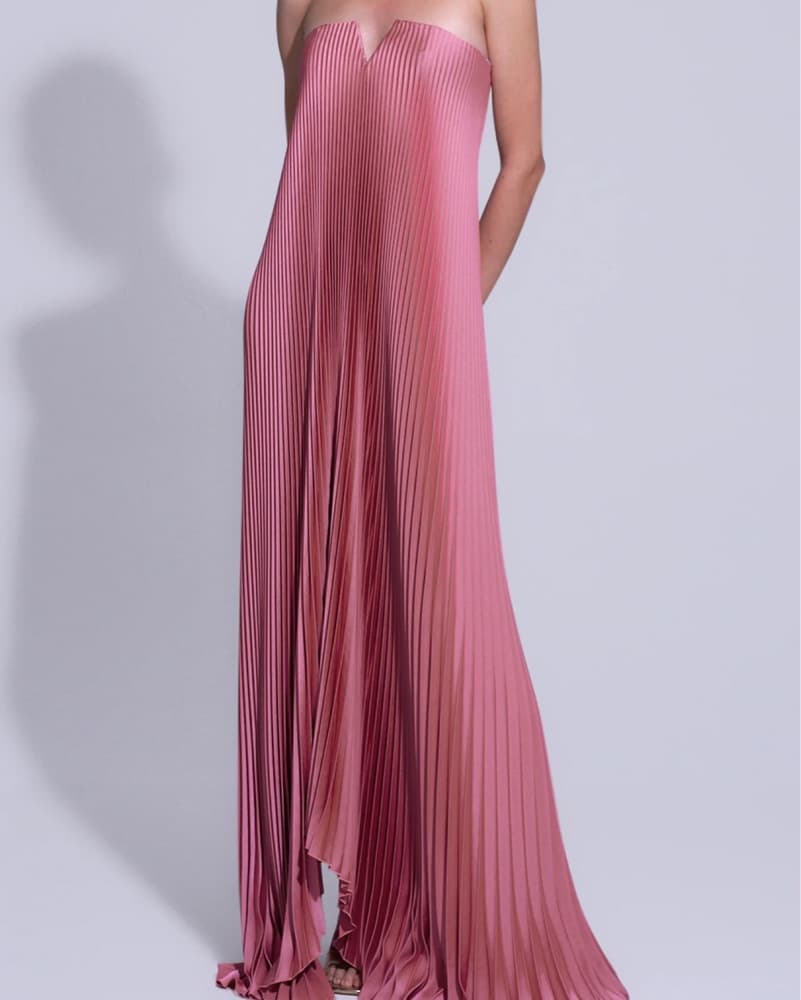 L’IDEE Black Tie Gown In Dusty Rose - Image 5
