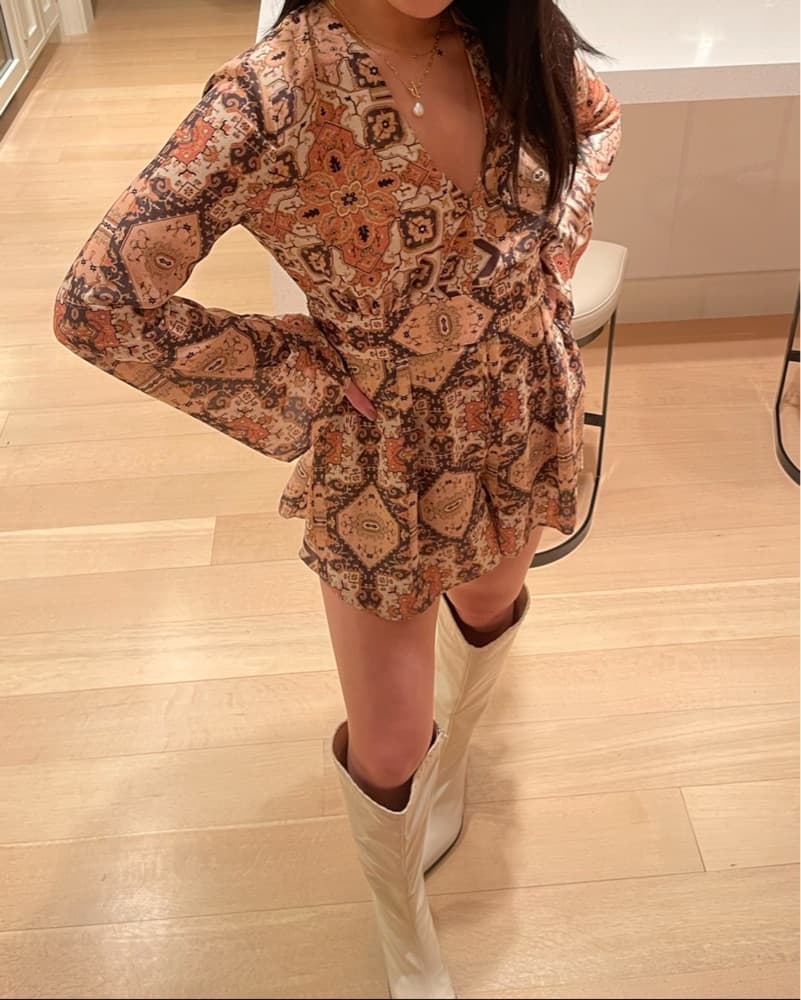 Bec + Bridge Boho Romper Fits size Small - Image 2