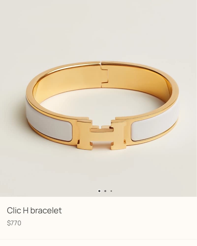 HERMES GOLD BRACELET - Image 2