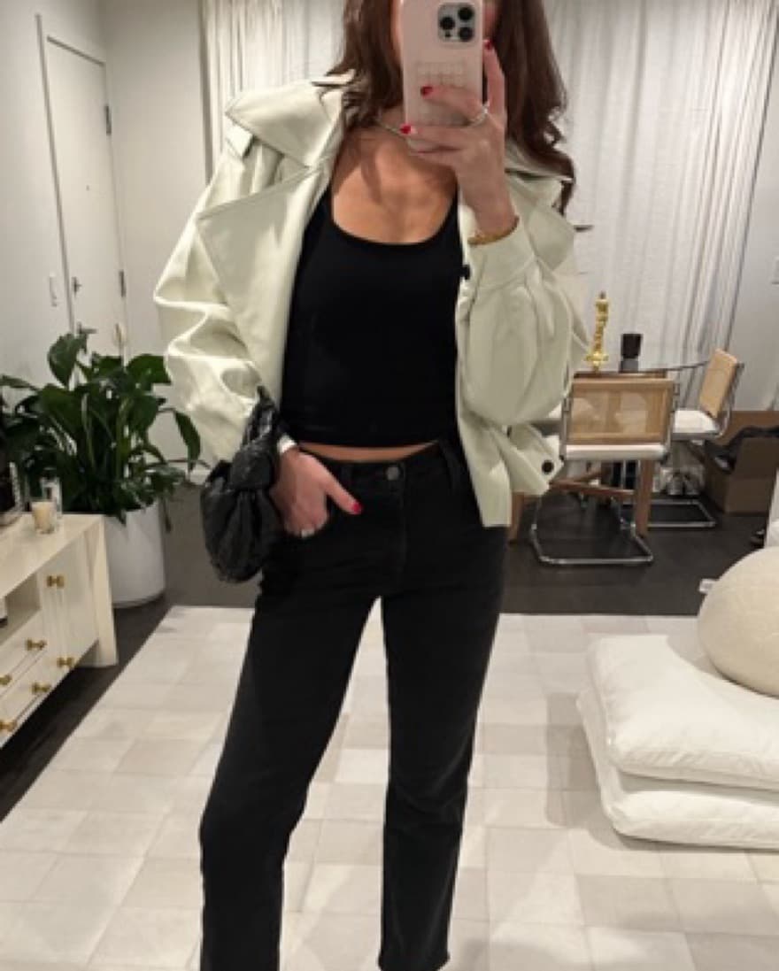 White Leather Jacket - Image 2