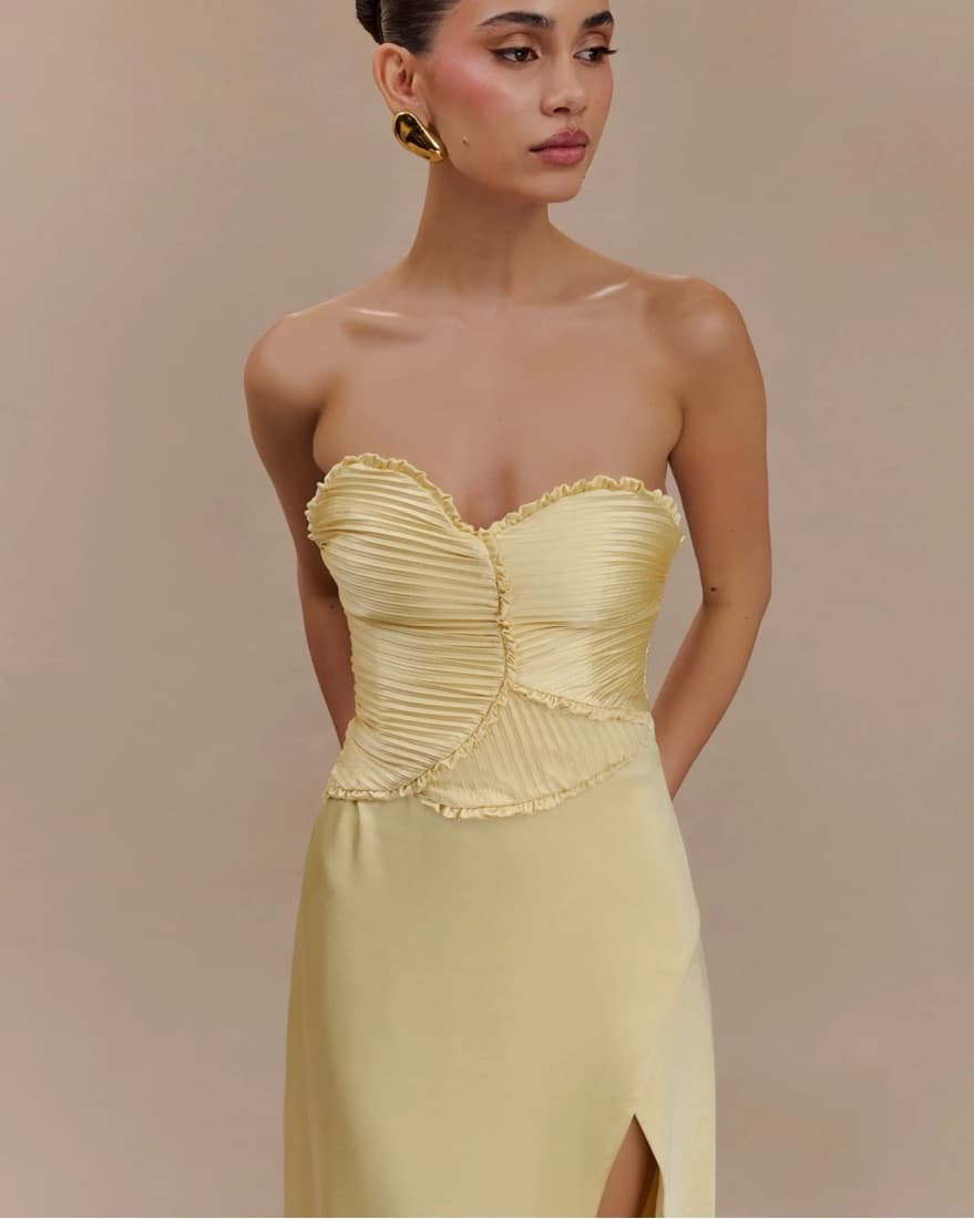 Meshki Silk Yellow Maxi  - Image 3