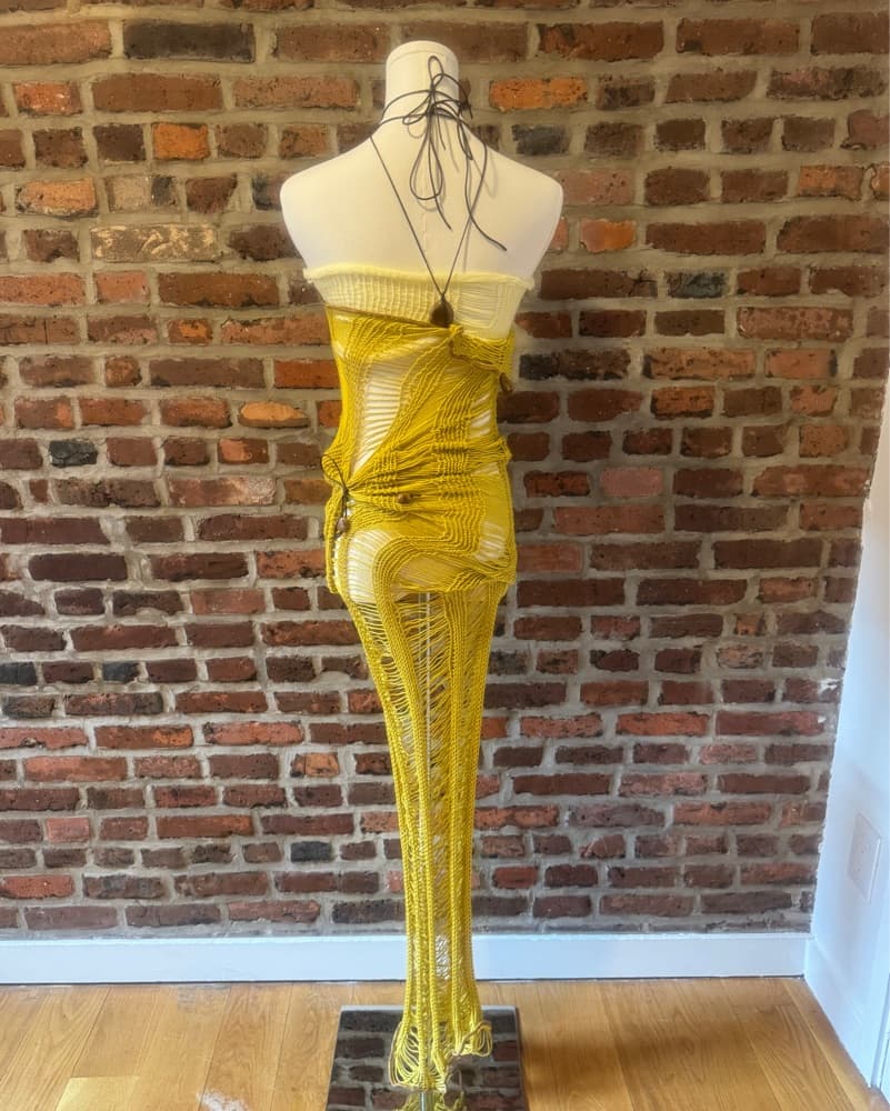 Ella Mia Yellow Maya Ladder Dress - Image 2