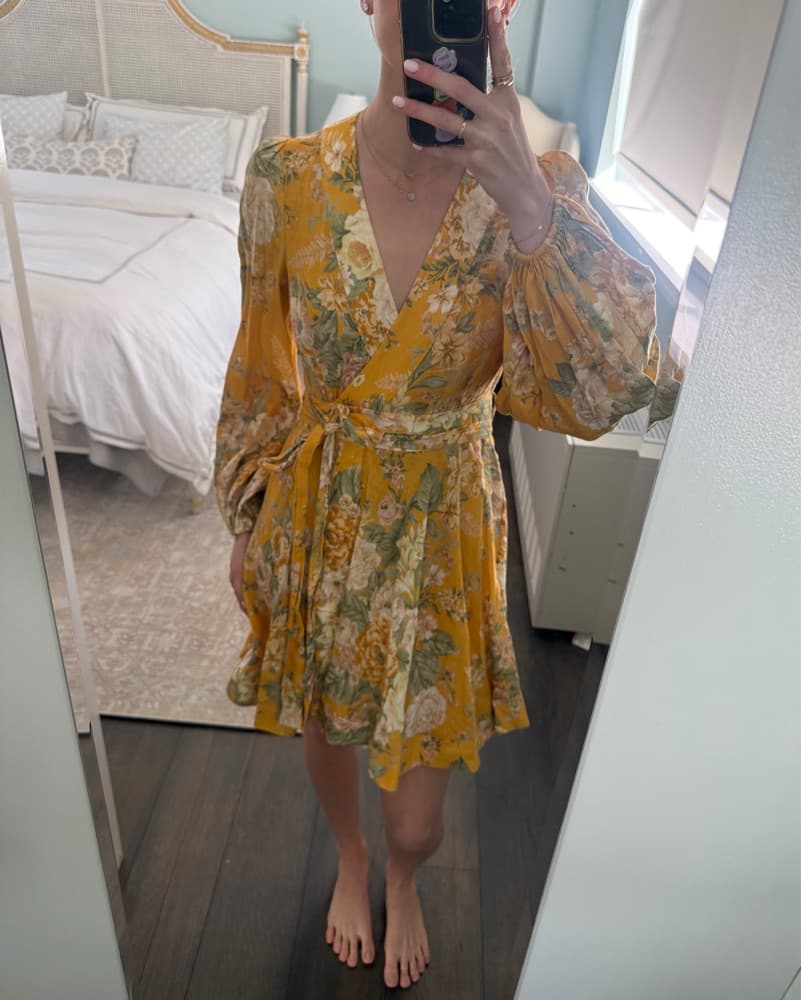 Zimmerman Yellow Linen Dress - Image 1