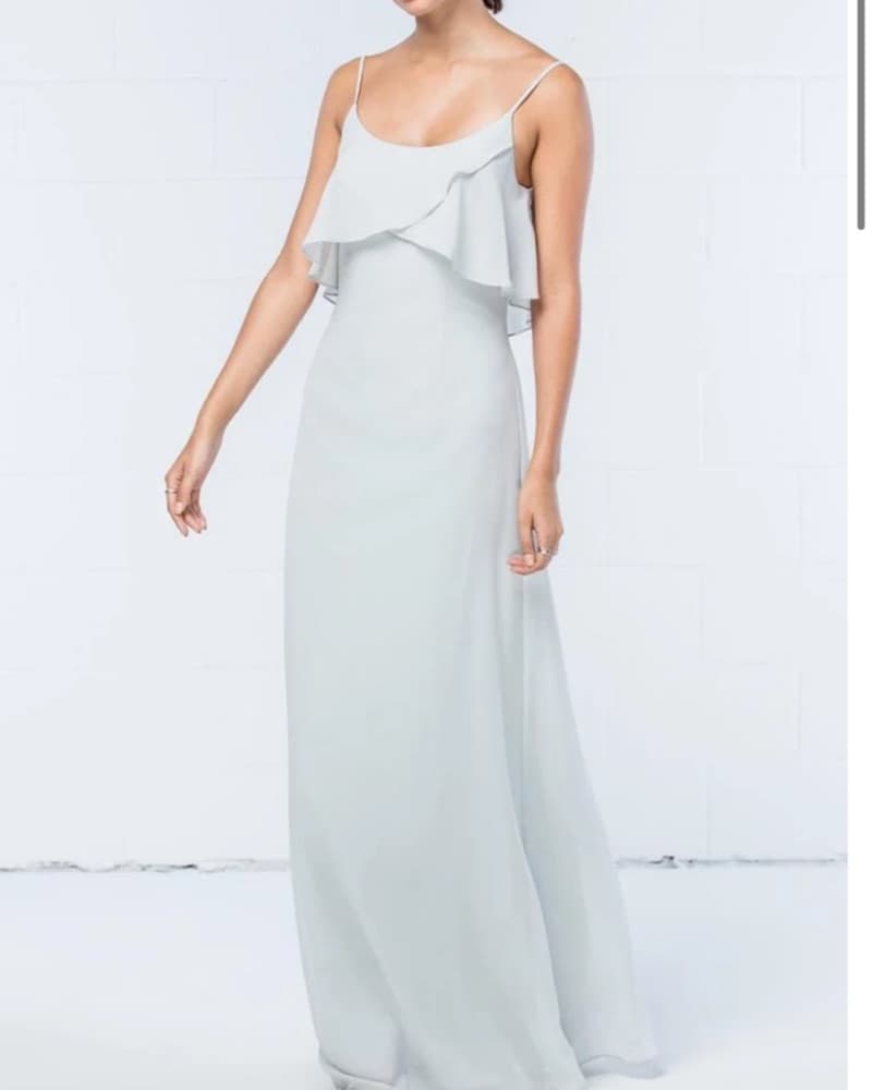 WToo Ruffle Popover Chiffon Gown - Image 4