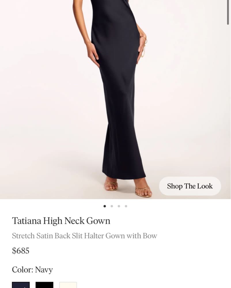 Ramy Brook Tatiana High Neck Satin Gown - Image 6