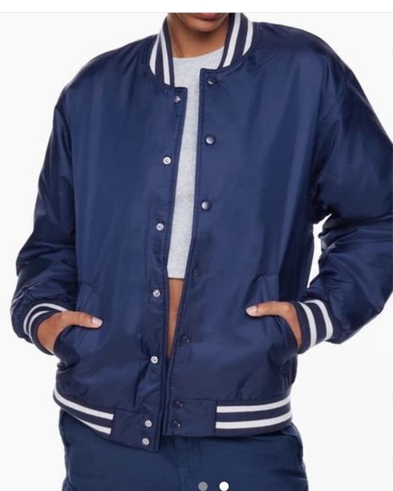 Artizia Navy Bomber Jacket - Image 1
