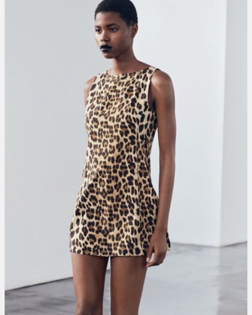 cheetah mini dress - Image 1