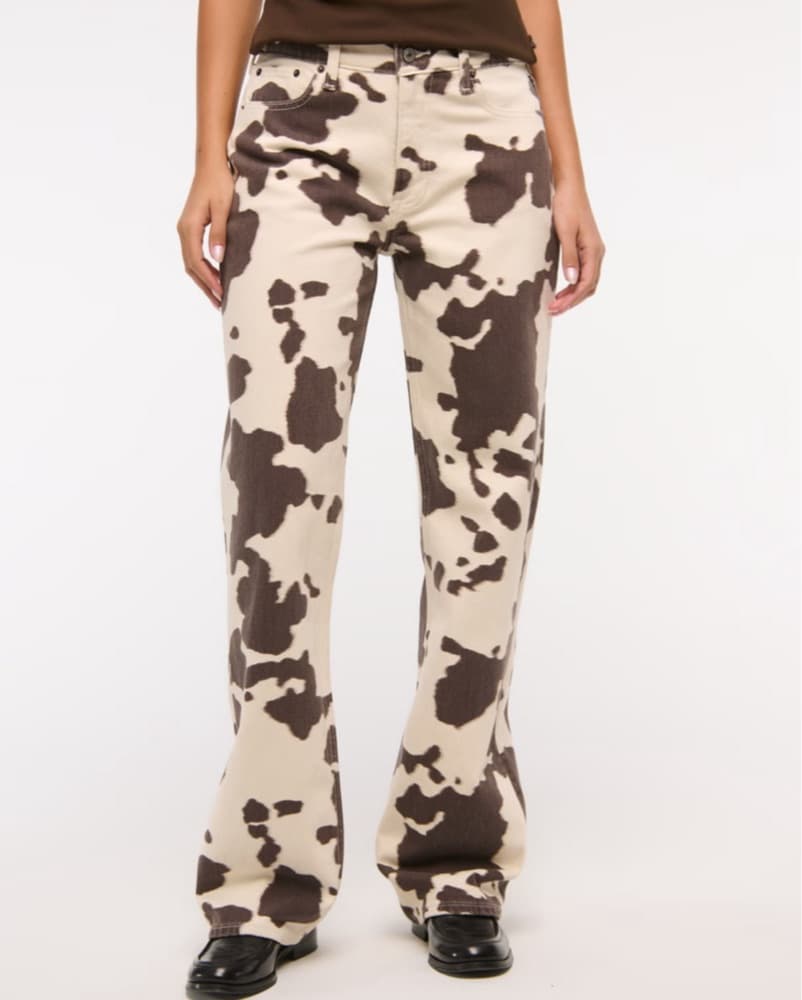 Cowprint Abercrombie Jeans - Image 2