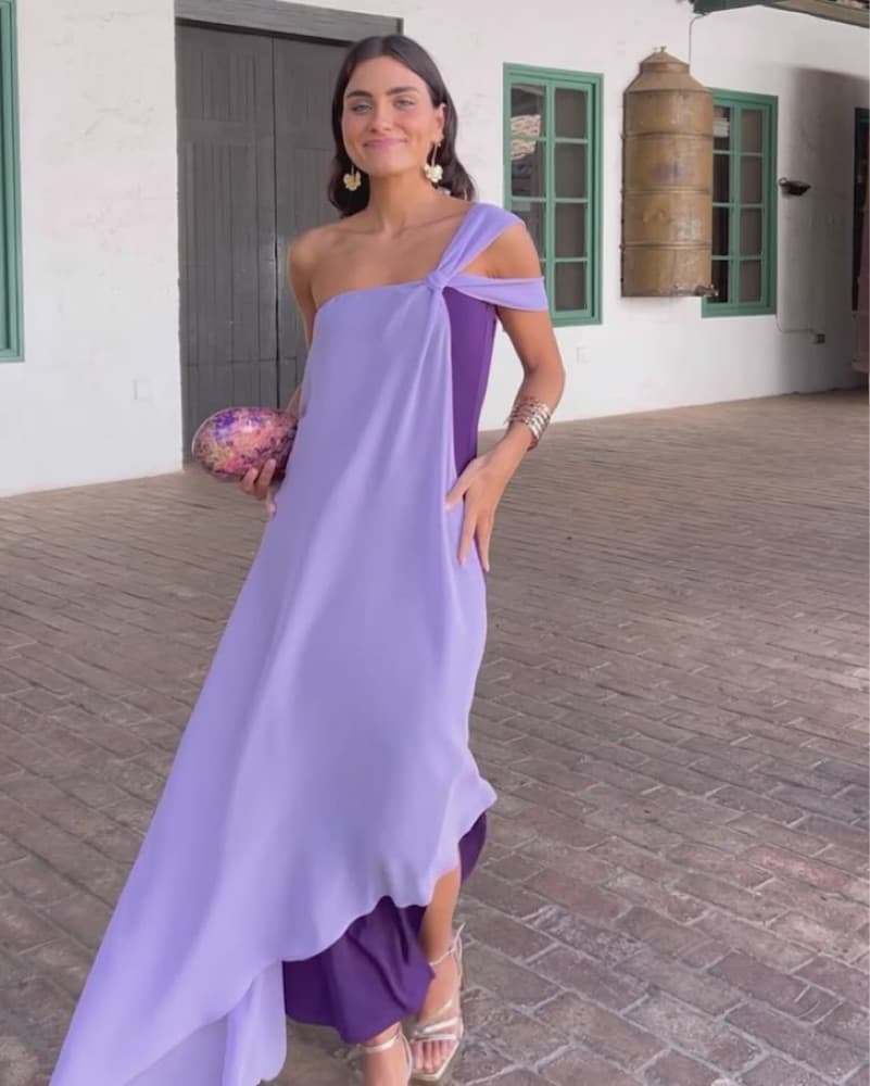 The Are On Purple And Lilac Dress - Image 5