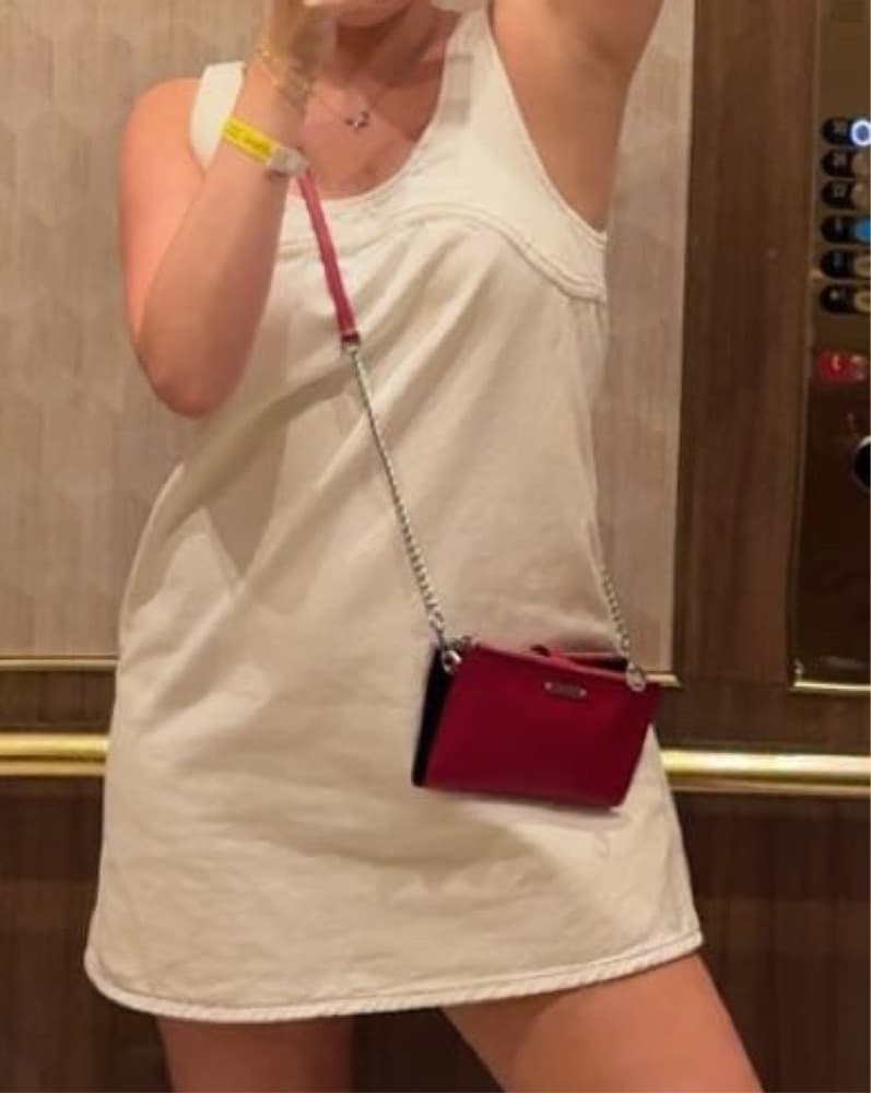 FRAME White Denim Mini Dress - Image 3