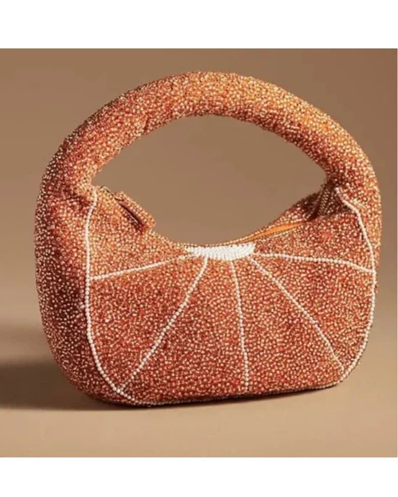 Anthropologie Beaded Bag - Orange  - Image 1