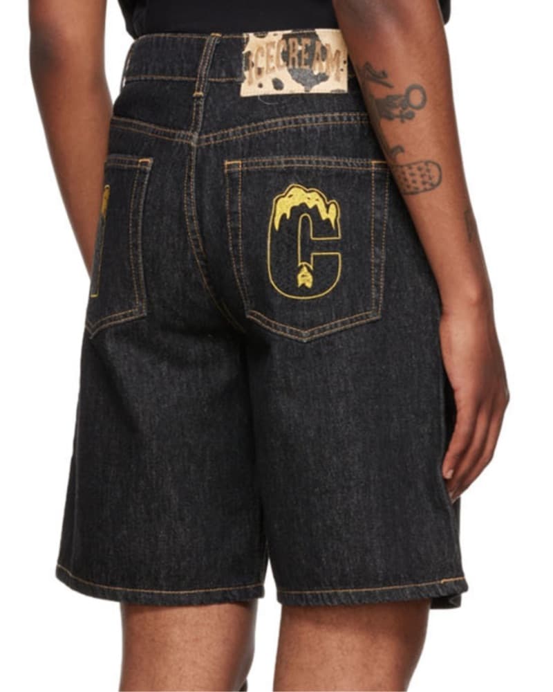 ICECREAM black Running Dog Denim Jorts - Image 3