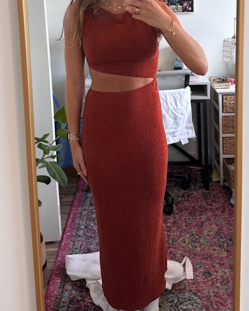 Zara Cut Out Maxi Dress - Image 1