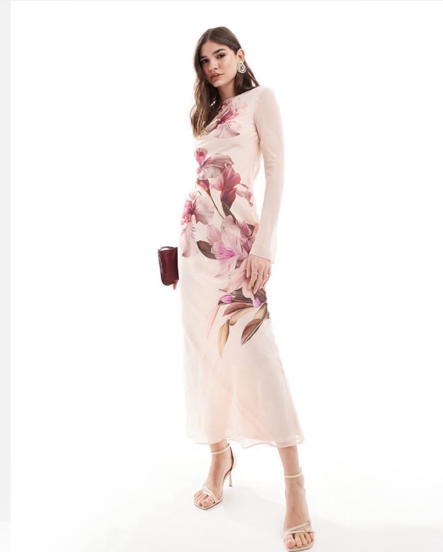 Floral Print Maxi Dress - Image 2