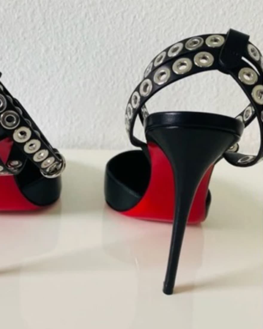Louboutin Black Closed Toe Heel - Image 3