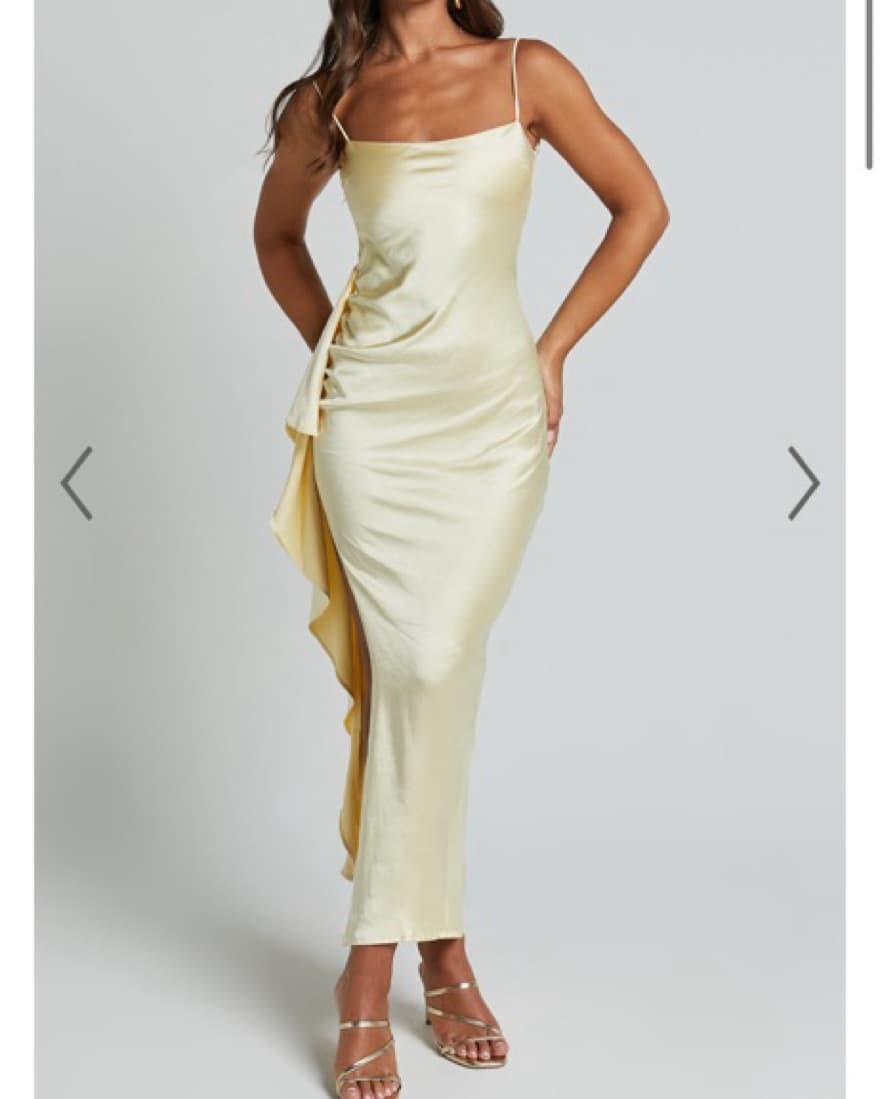 Butter Yellow Showpo Maxi Dress - Image 1