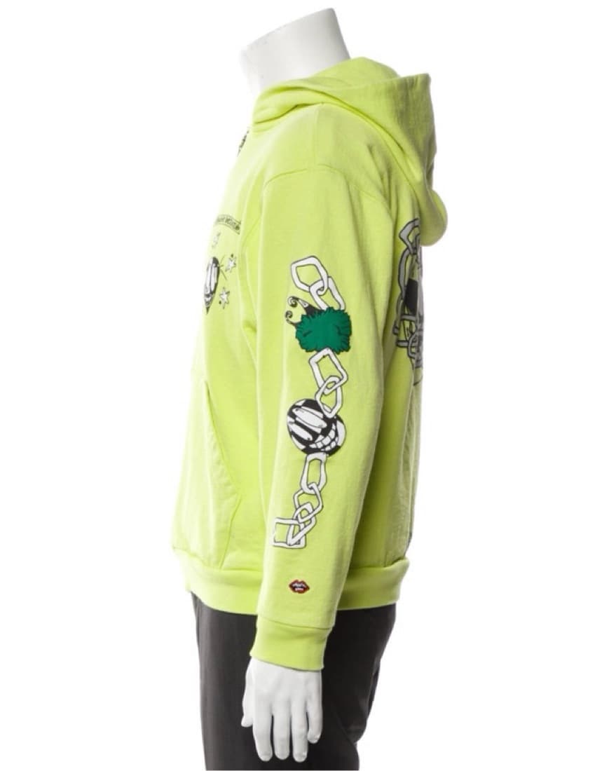 Neon Chrome Hearts Graphic Zip-Up - Image 2
