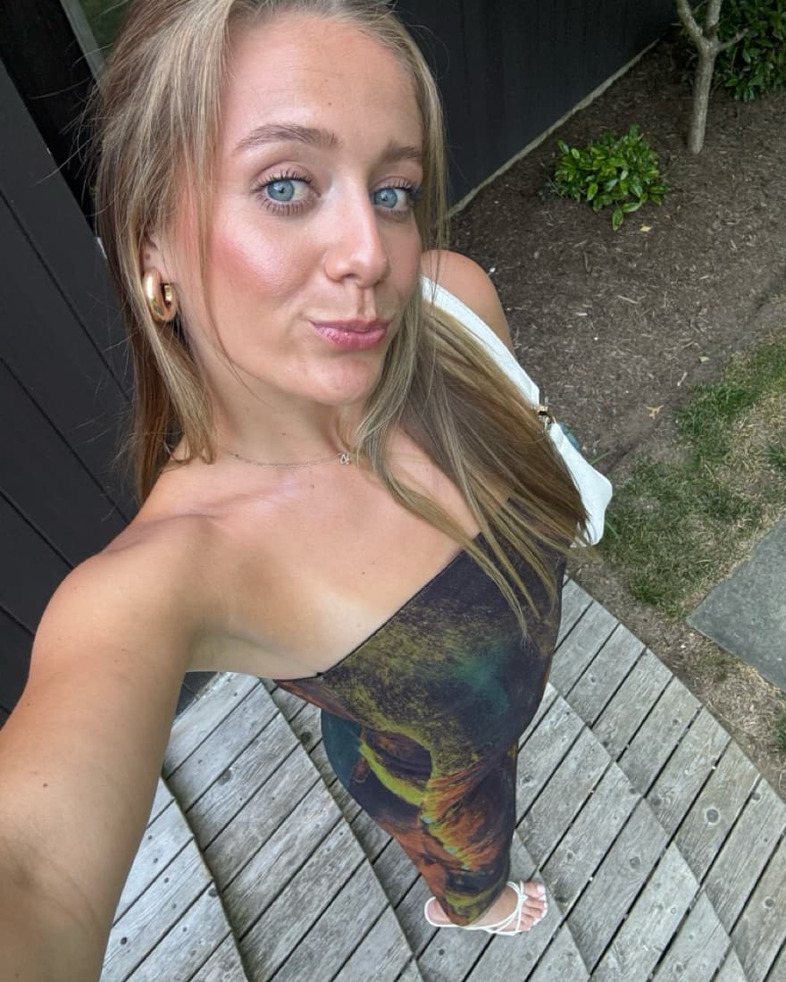 Tie-Dye Strapless Maxi Dress - Image 4