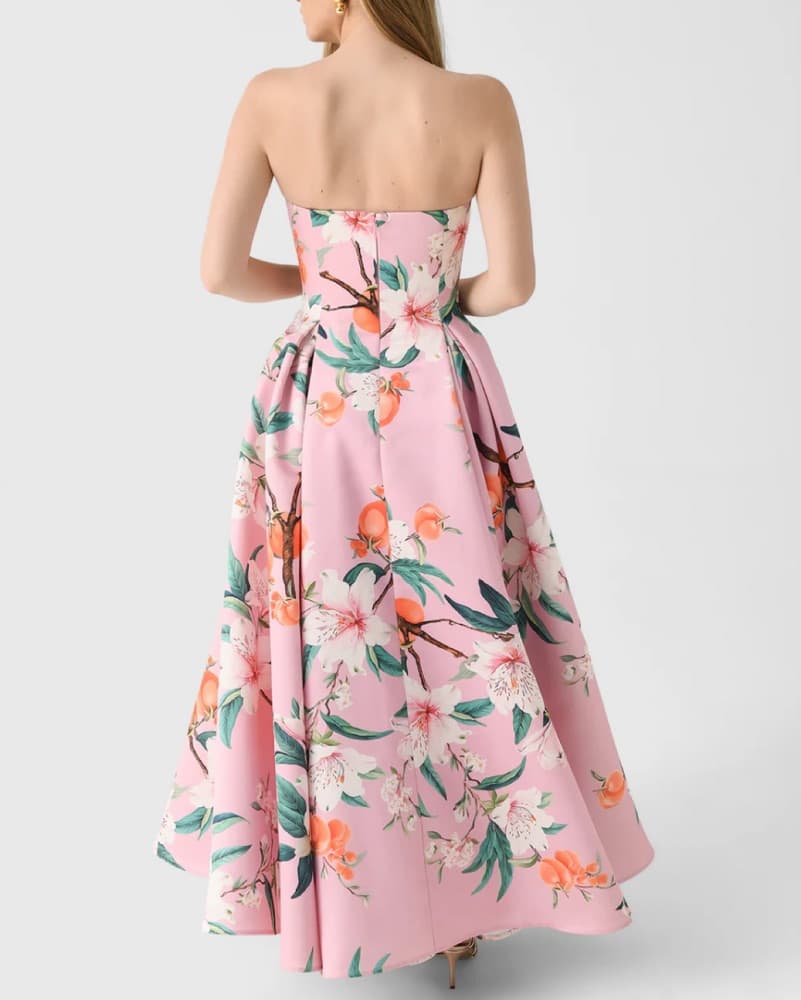 Leo Lin Nora Bustier Maxi Dress Gown - Image 4