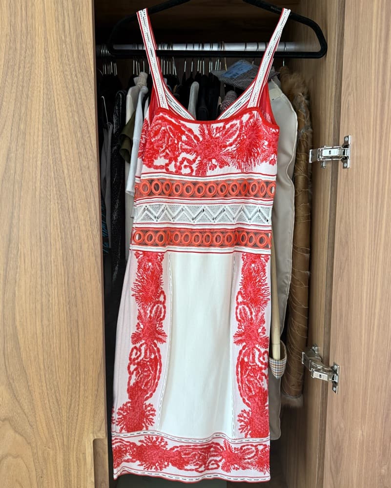 Roberto Cavalli Coral Jacquard Dress - Image 2