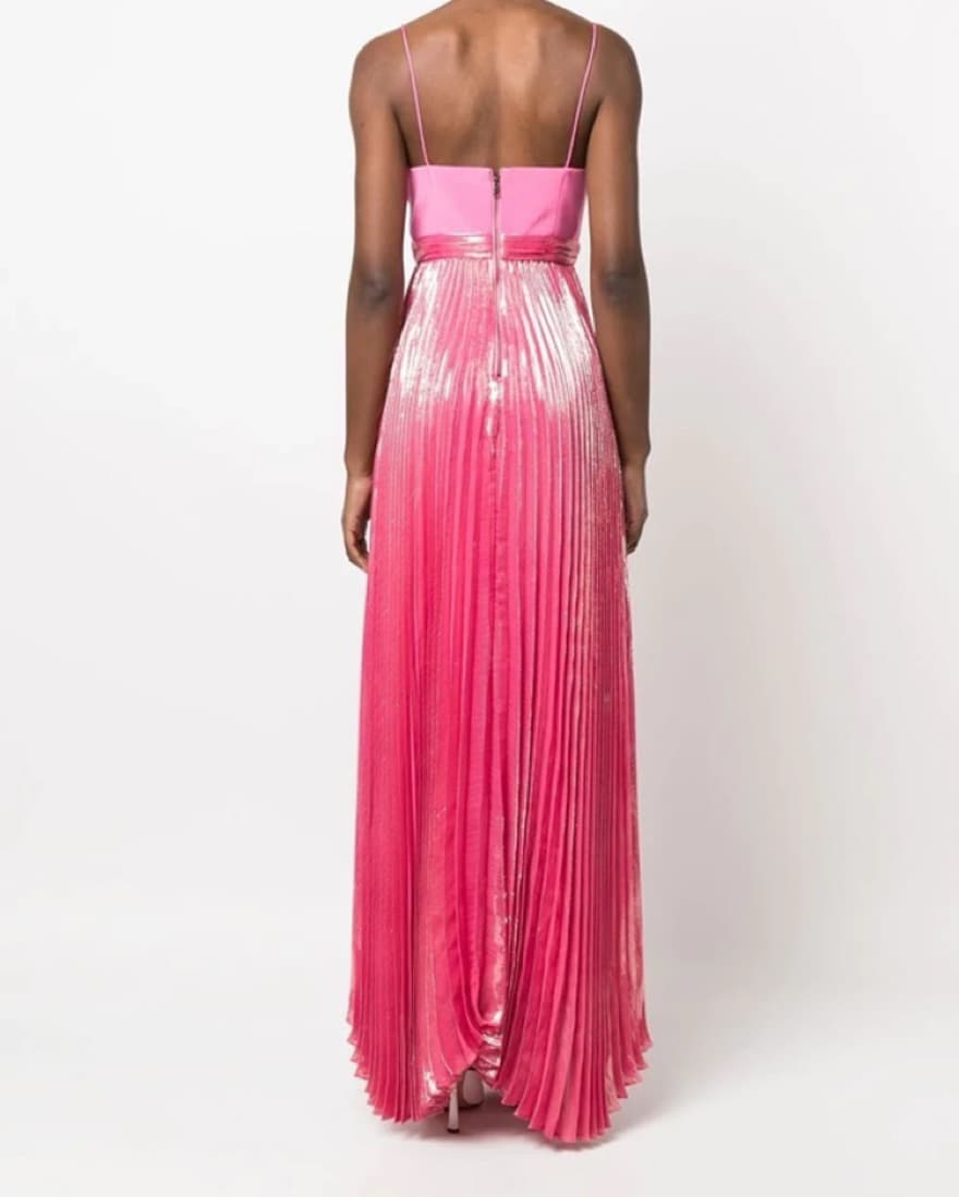 Alice + Olivia Despina Silk Blend Dress - Image 3