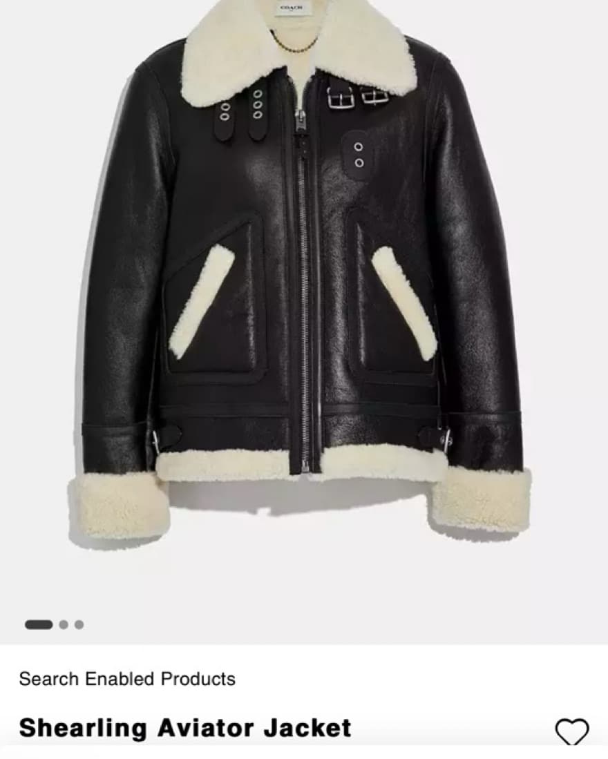 Coach Shearling Aviator Jacket - Image 1