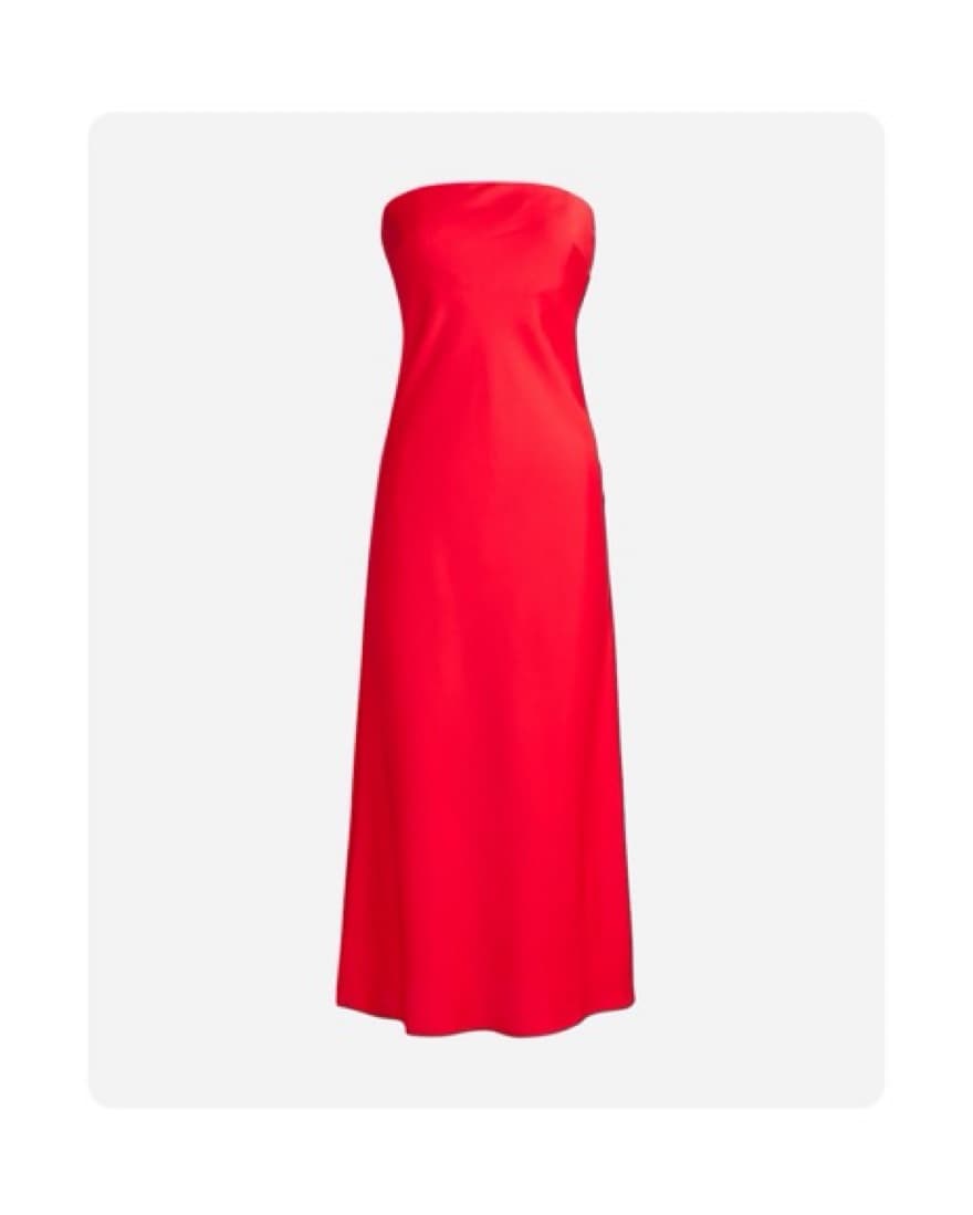 J Crew Strapless Satin Slip Dress - Image 2