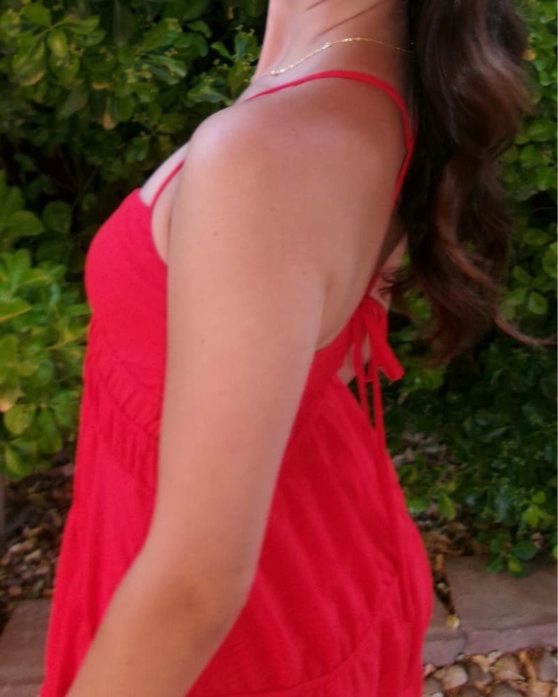 Red Long Summer Dress - Image 4