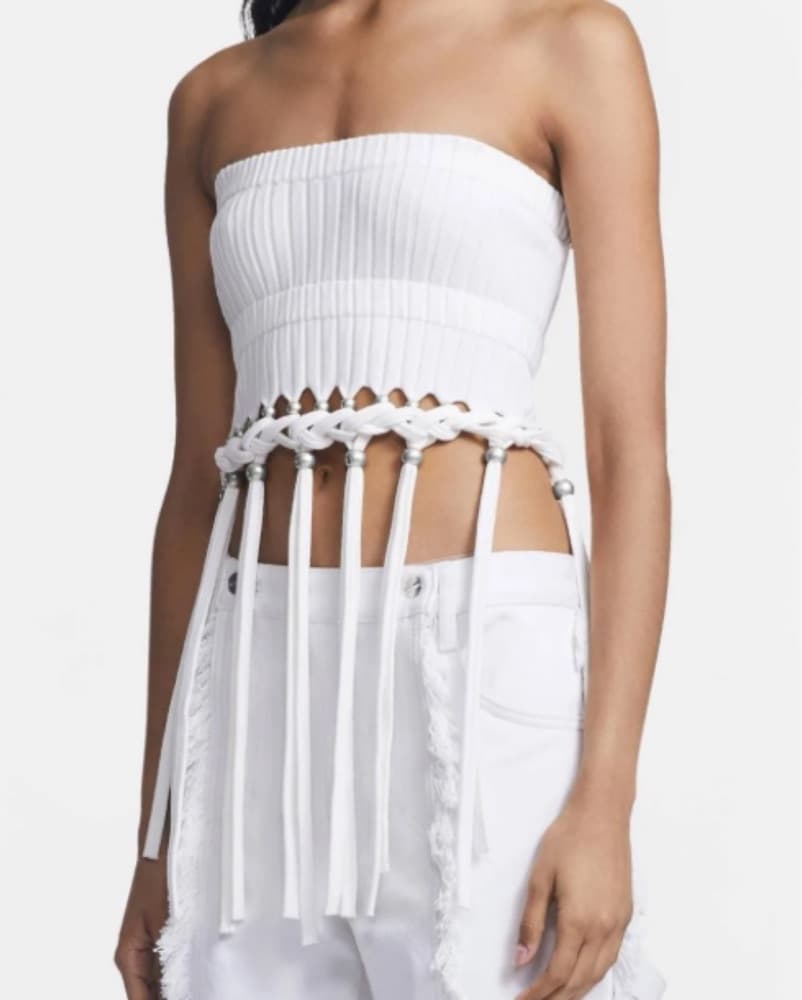Dion Lee Beaded Fringe Top  - Image 2