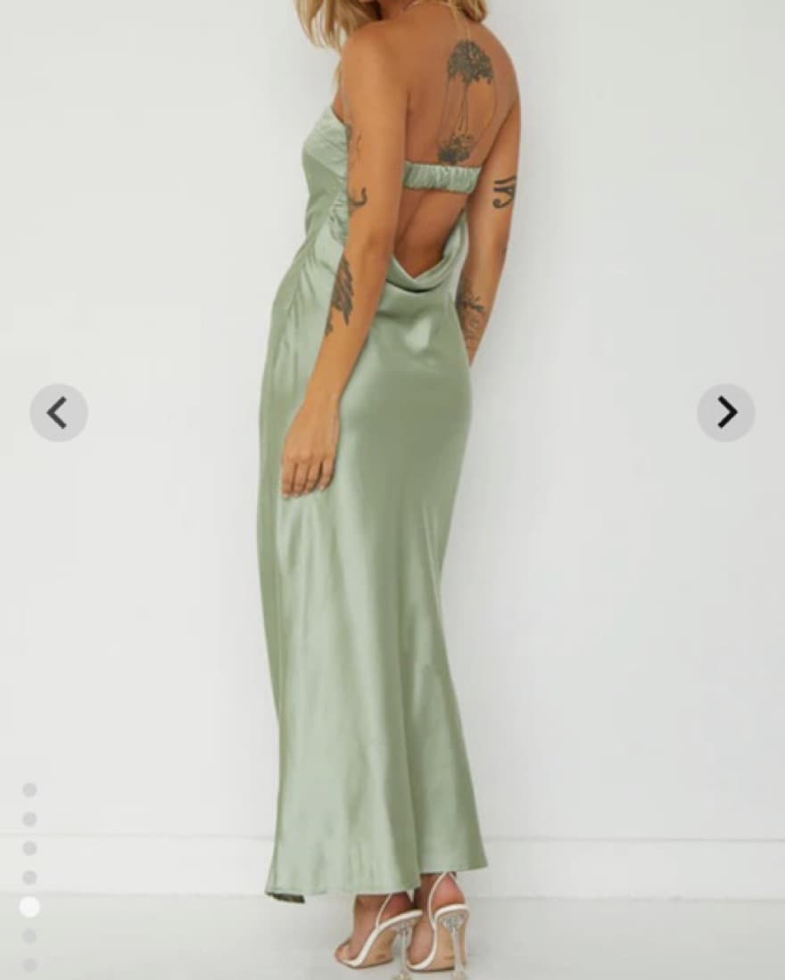 Beginning Boutique Maiah Khaki Maxi Dres - Image 4