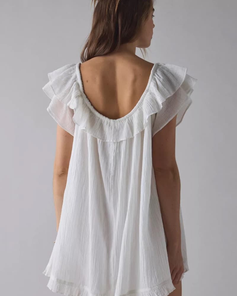 Ethereal White Babydoll Romper - Image 4