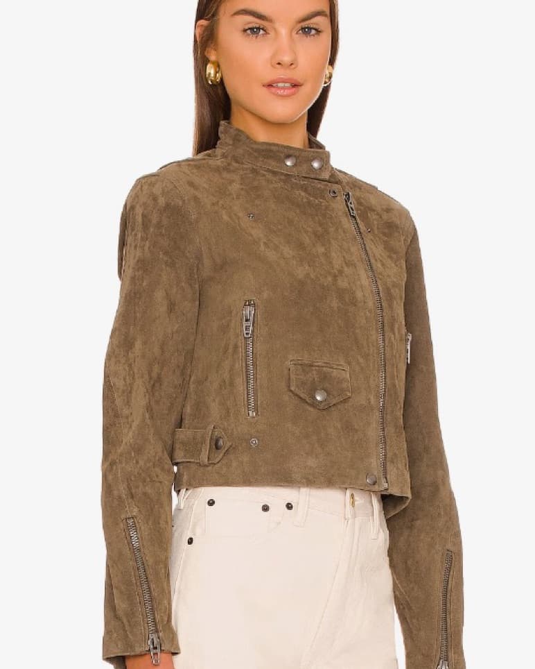 Suede Moto Jacket - Image 2
