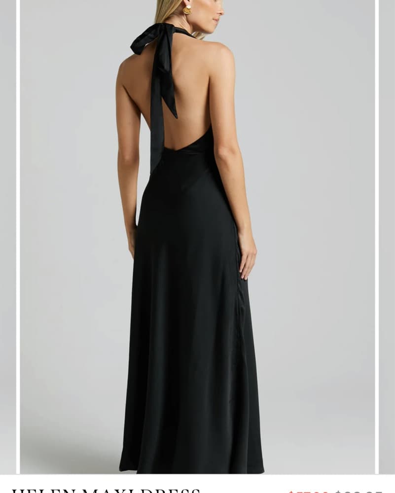 SHOWPO Helen Black Maxi Dress - Image 4