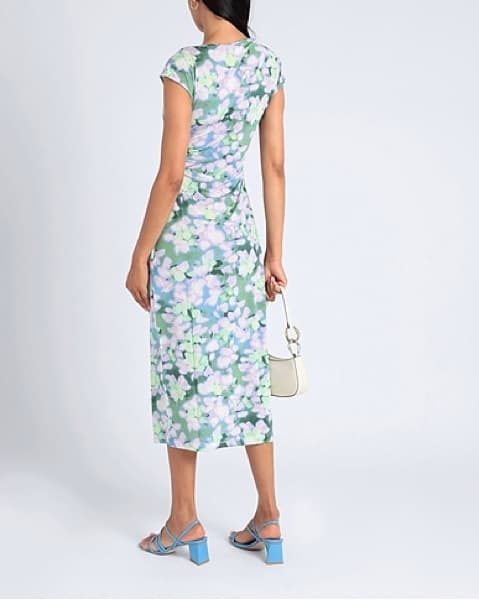 & Other Stories Ruched Boat Neck Midi - Image 2