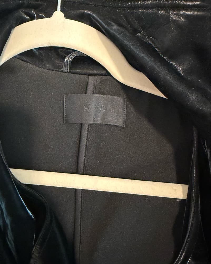 Sleek Velvet Moto Jacket - Image 4
