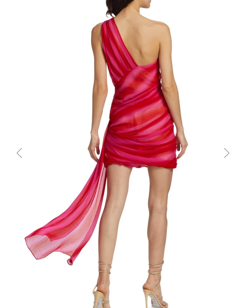 Prabal Gurung Striped Pink Mini Dress - Image 3
