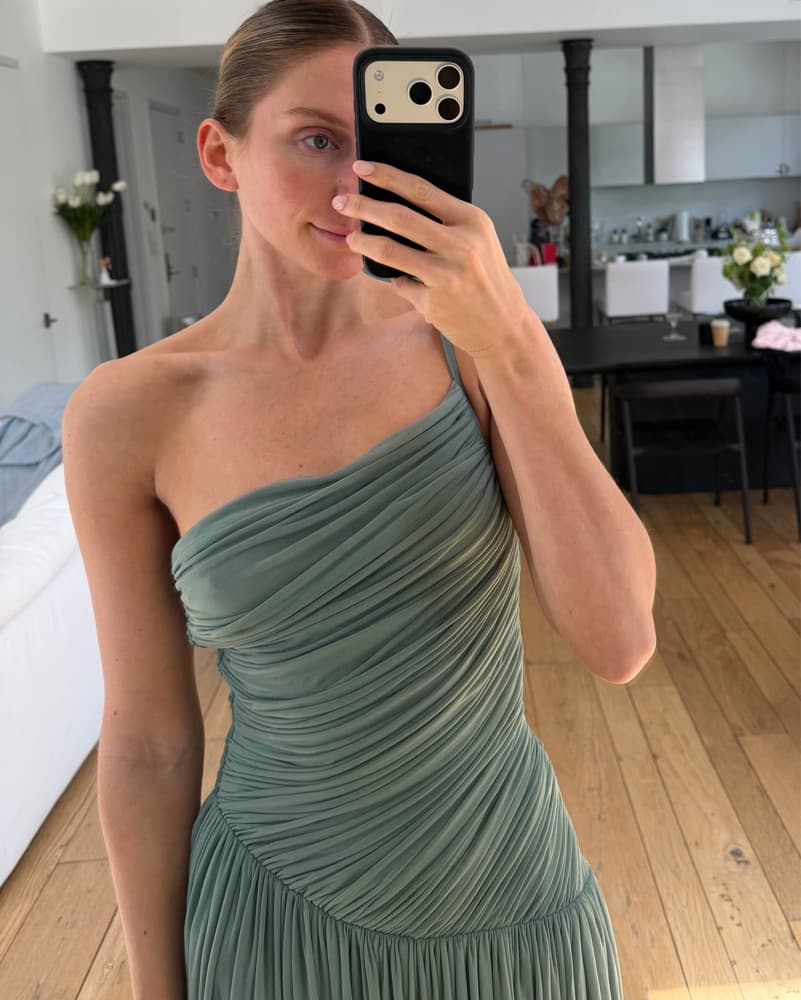 Ronny Kobo Monroe Dress in Sage SOLD OUT - Image 3