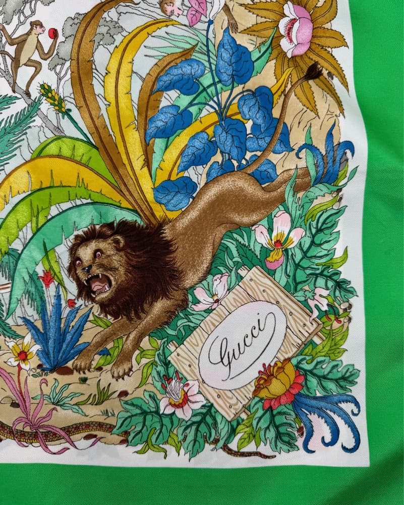 Vintage Gucci Silk Scarf  - Image 2