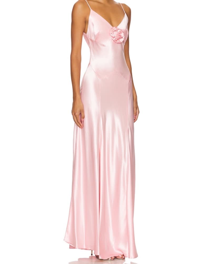 Bubish Savanah rosette Gown In Pink  - Image 2