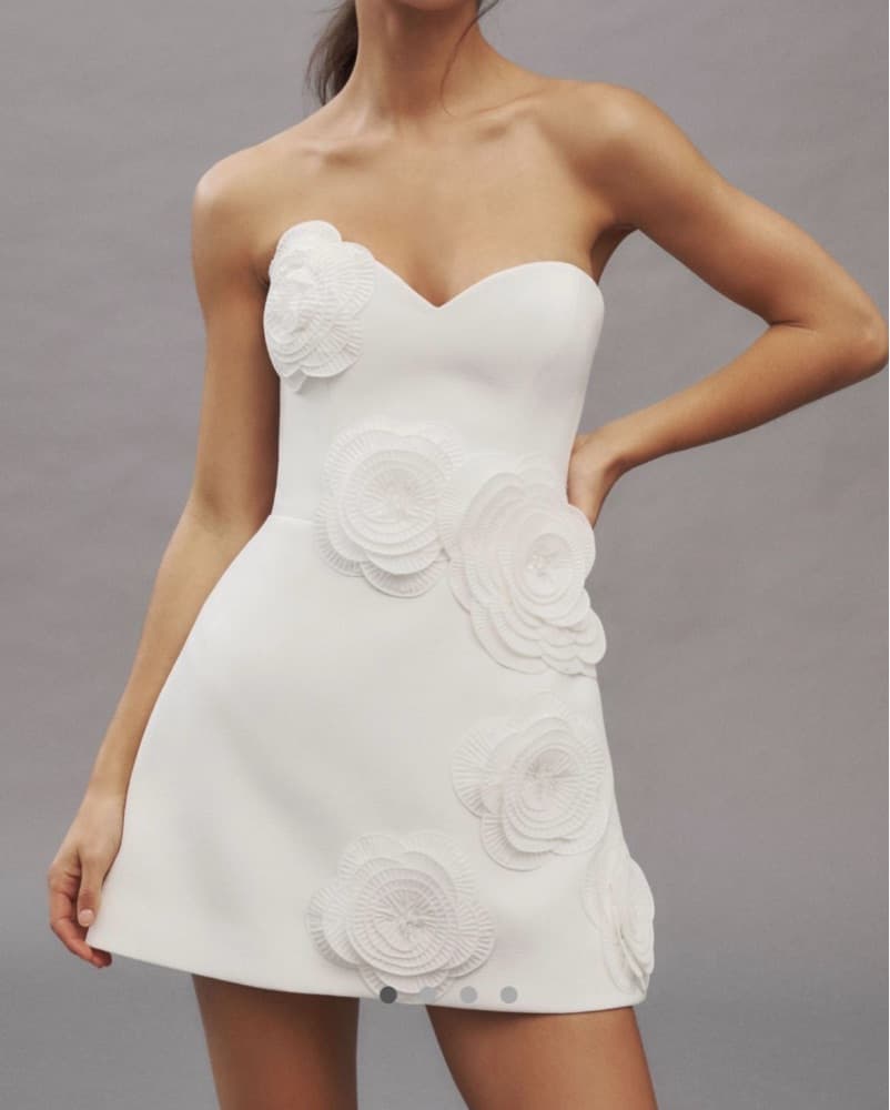 Helsi Gia White Strapless Dress - Image 1